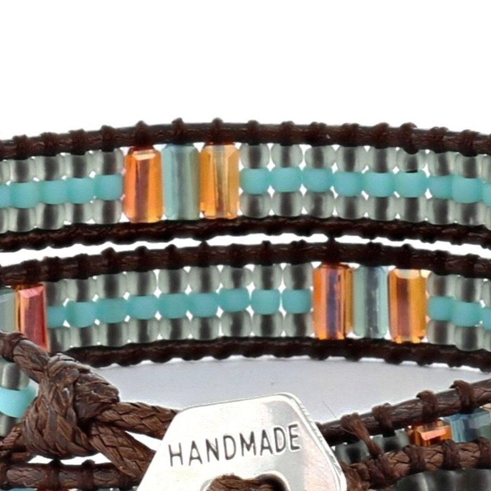 New Handmade Miyuki Beads Double Wrap Bracelet - Picture 5 of 5